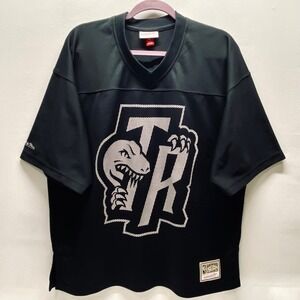 Toronto Raptors Jersey Large Black Graphic '95 TR Basketball Logo HWC M & N NWOT